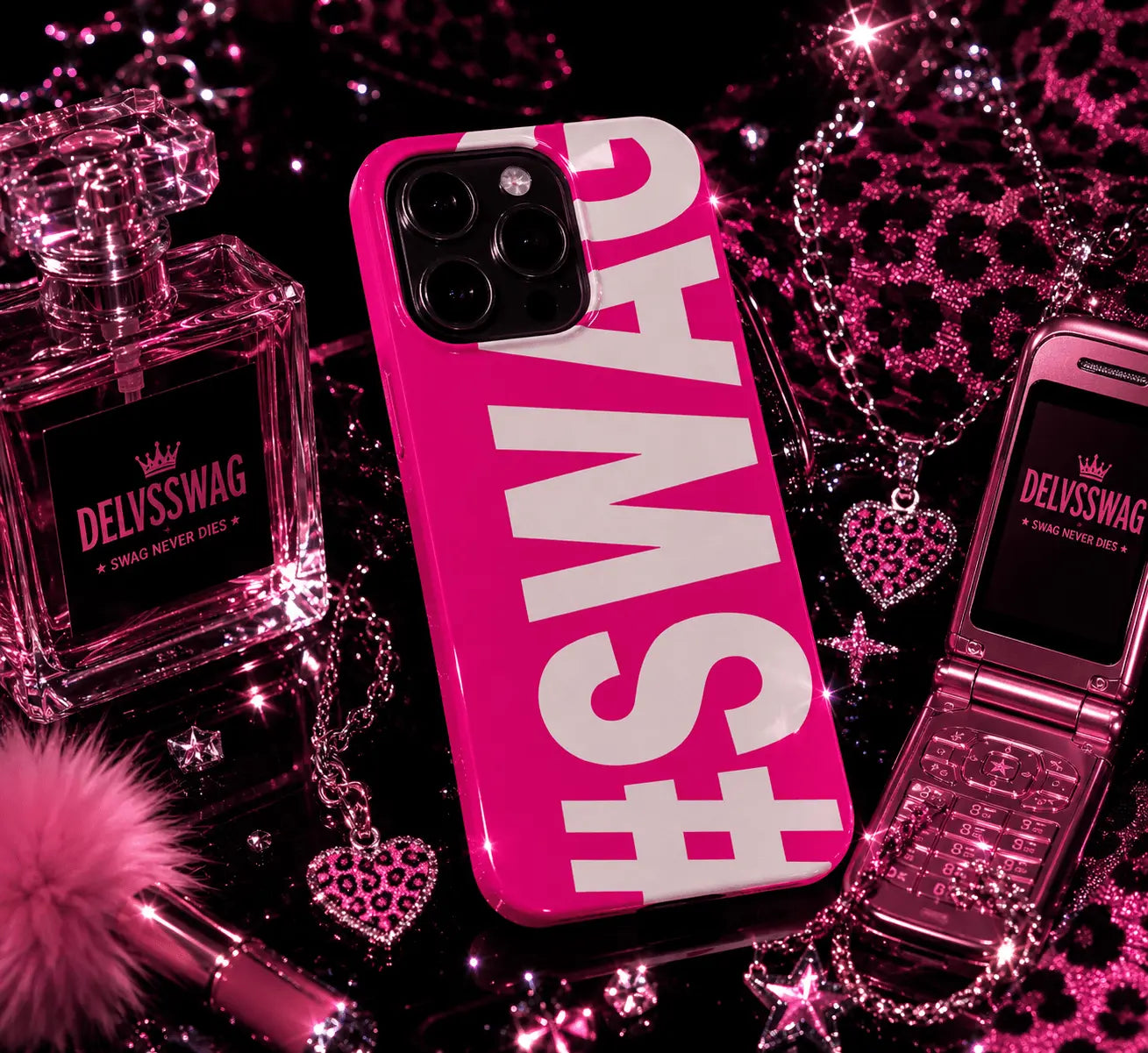 Hot Pink #SWAG iPhone Case.