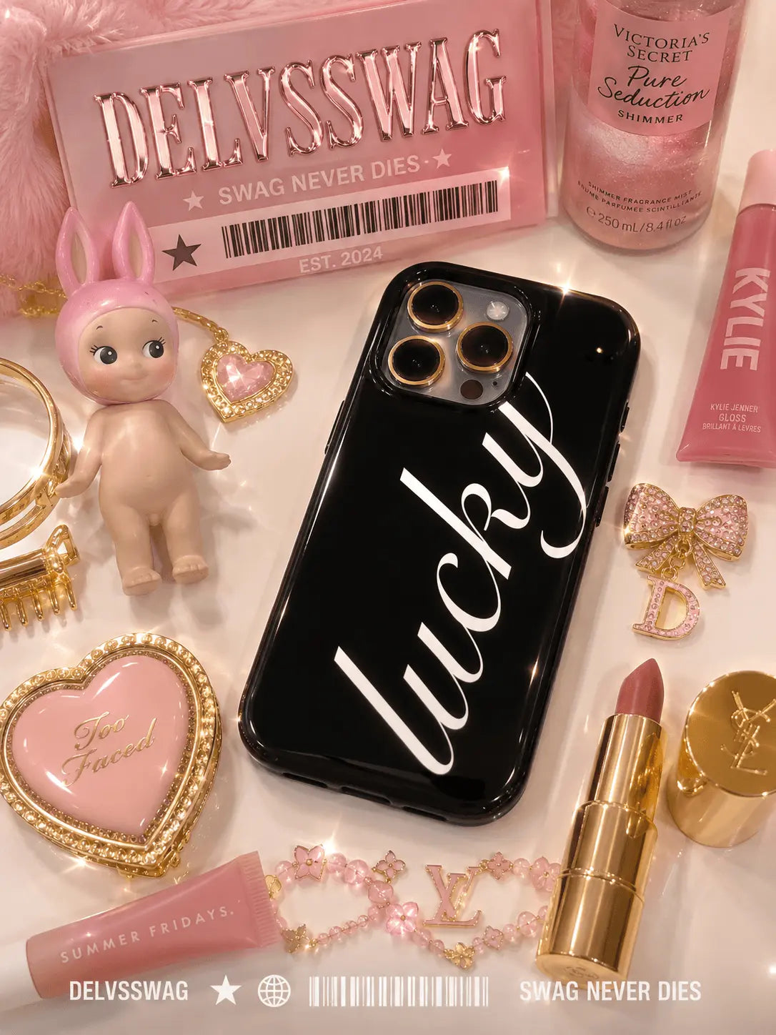Lucky Coquette Glossy iPhone Case.