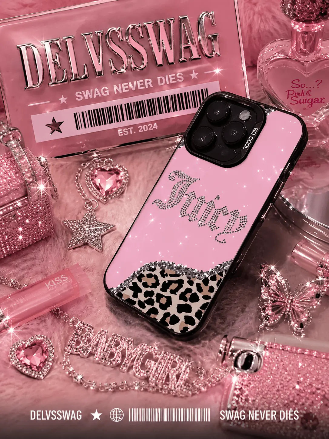 Juicy Pink Leopard iPhone Case.