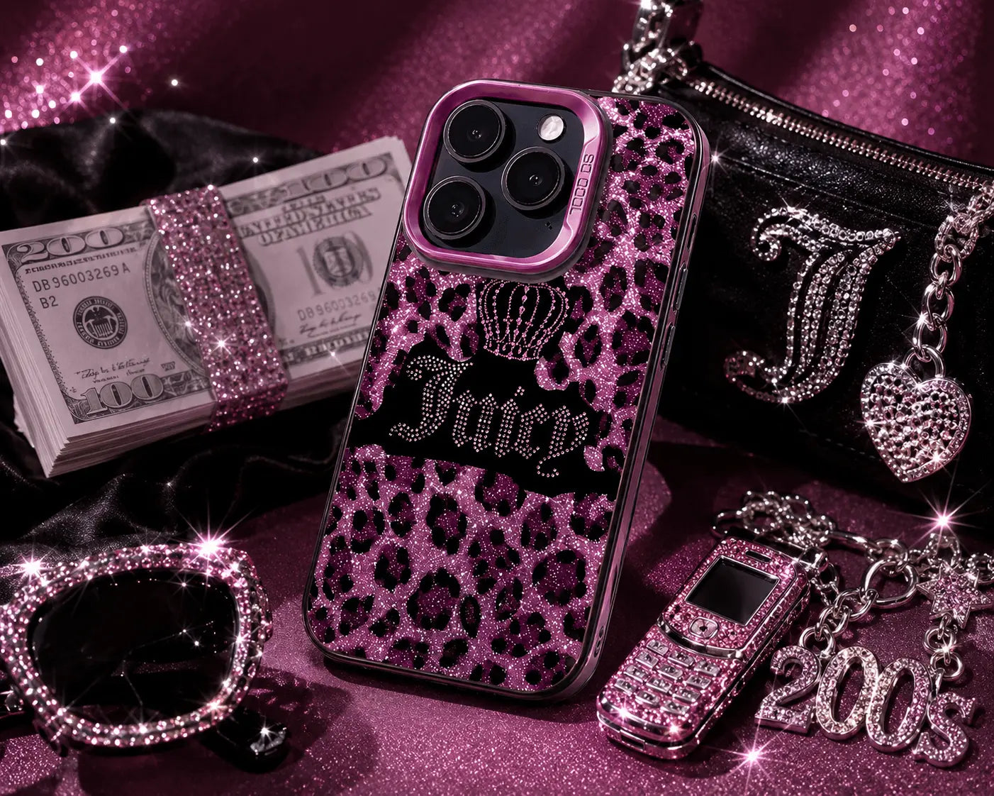Purple Juicy Leopard iPhone Case